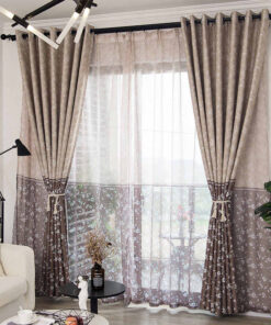 Mẫu rèm vải đẹp gấm hoa văn  Mẫu rèm vải đẹp gấm hoa văn