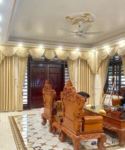 Vải màn nữ hoàng màu vàng sang trọng Vải màn nữ hoàng màu vàng sang trọng