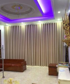 Rèm vải 2 lớp màu vàng Rèm vải 2 lớp màu vàng