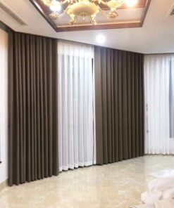 Vải làm rèm cửa Nhật Bản màu nâu đà Vải làm rèm cửa Nhật Bản màu nâu đà