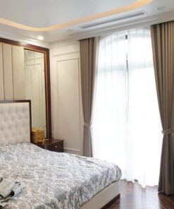 Rèm cửa 2 lớp màu nâu trơn Rèm cửa 2 lớp màu nâu trơn
