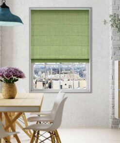 Màn roman cửa sổ chống nắng màu xanh lá Màn roman cửa sổ chống nắng màu xanh lá