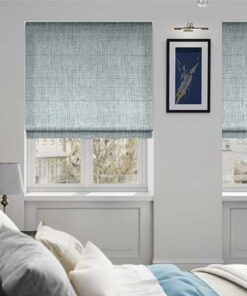 Rèm roman Hàn Quốc màu xanh lam hiện đại Rèm roman Hàn Quốc màu xanh lam hiện đại